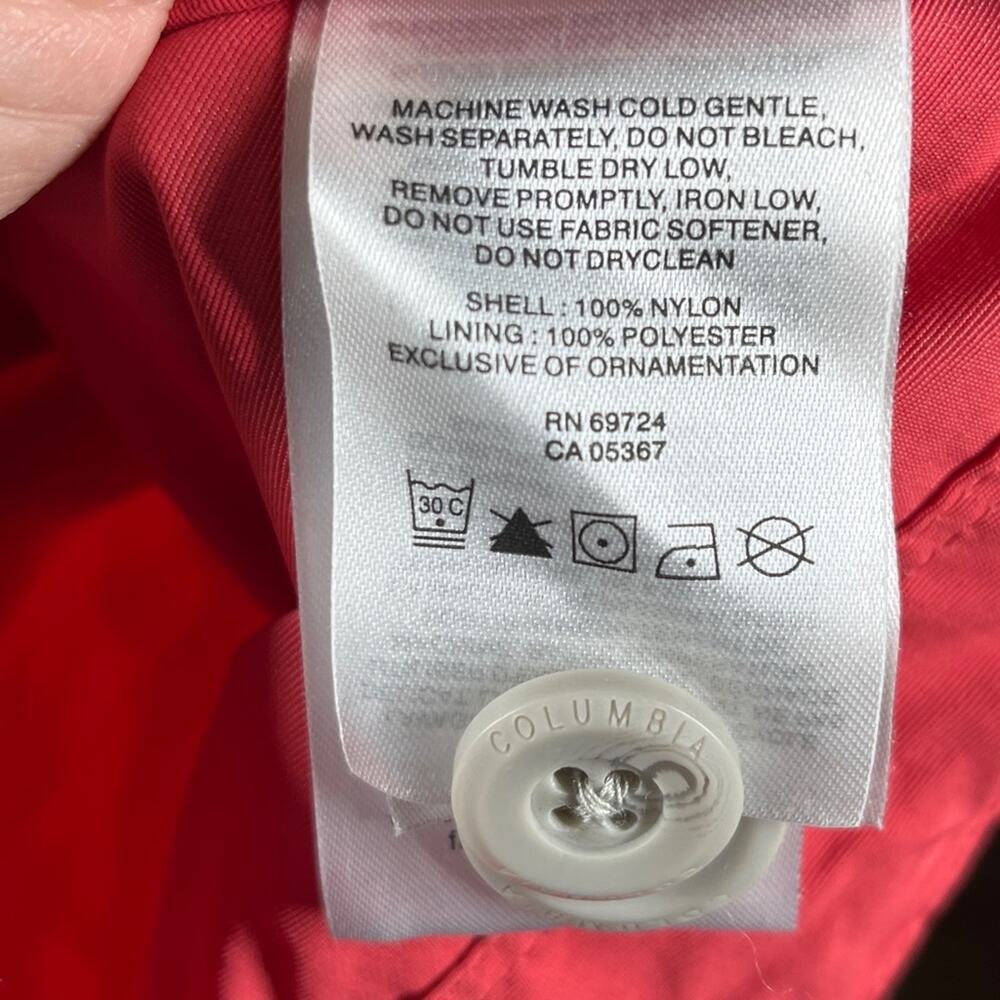 Columbia Women's South Canyon Creek Anorak Jacket Sm Water Resistant Nylon‎ Hike - Picture 5 of 16